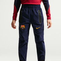 Nike FC Barcelone Tech Woven Survêtement à Capuche Full-Zip 2026-2027 Enfants Rouge Bleu Foncé Jaune