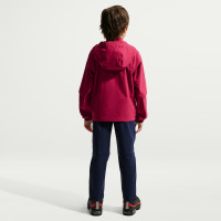 Nike FC Barcelone Tech Woven Survêtement à Capuche Full-Zip 2026-2027 Enfants Rouge Bleu Foncé Jaune