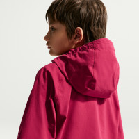 Nike FC Barcelone Tech Woven Survêtement à Capuche Full-Zip 2026-2027 Enfants Rouge Bleu Foncé Jaune