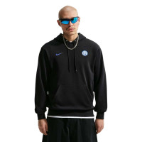 Nike Inter Milan Club Sportswear Hoodie 2026-2027 Zwart Donkerblauw Wit