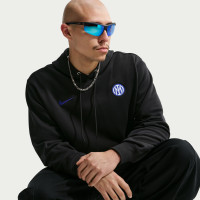 Nike Inter Milan Club Sportswear Hoodie 2026-2027 Zwart Donkerblauw Wit