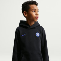 Survêtement à capuche Nike Inter Milan Club Sportswear 2026-2027 pour Enfants, noir et bleu foncé