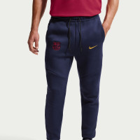 Pantalon de survêtement en polaire Nike FC Barcelona Tech 2026-2027 bleu foncé noir jaune rose