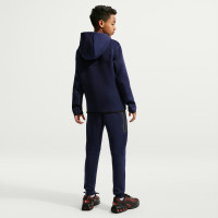 Gilet polaire Nike FC Barcelona Tech 2026-2027 pour Enfants, bleu foncé, noir, jaune, rose