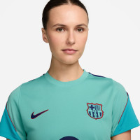 Nike FC Barcelona Strike Trainingsshirt 2026-2027 Dames Licht Turquoise Donkerblauw Rood
