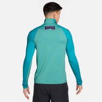 Haut d'entraînement Nike FC Barcelona Strike 1/4-Zip 2026-2027 Turquoise clair Bleu foncé Rouge