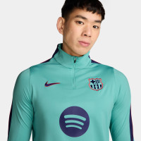 Nike FC Barcelona Strike Trainingspak 1/4-Zip 2026-2027 Licht Turquoise Donkerblauw