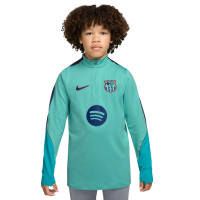 Nike FC Barcelona Strike Trainingspak 1/4-Zip 2026-2027 Kids Licht Turquoise Donkerblauw