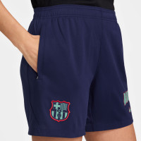 Nike FC Barcelona Strike Trainingsbroekje 2026-2027 Dames Donkerblauw Lichtgroen