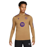 Pull Haut d'Entraînement Nike FC Barcelona Strike 1/4-Zip 2026-2027 Doré Violet