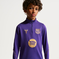 Survêtement Nike FC Barcelona Strike 1/4-Zip 2026-2027 pour Enfants, violet, noir, or
