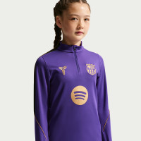 Haut d'entraînement Nike FC Barcelona Strike, 1/4 Zip, 2026-2027, pour Enfants, violet, noir, or