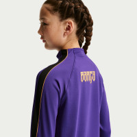 Survêtement Nike FC Barcelona Strike 1/4-Zip 2026-2027 pour Enfants, violet, noir, or