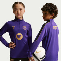 Survêtement Nike FC Barcelona Strike 1/4-Zip 2026-2027 pour Enfants, violet, noir, or