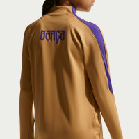 Nike FC Barcelona Strike Trainingstrui 1/4-Zip 2026-2027 Kids Goud Paars