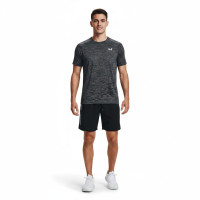 Ensemble d'entraînement texturé Under Armour Tech gris foncé noir blanc