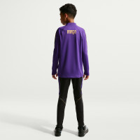 Pantalon d'entraînement Nike FC Barcelona Strike 2026-2027 pour enfants, noir, violet, or