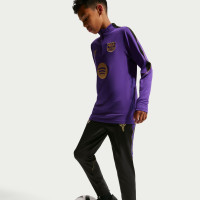 Pantalon d'entraînement Nike FC Barcelona Strike 2026-2027 pour enfants, noir, violet, or