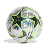 adidas UEFA Champions League Training Foil Voetbal Maat 5 2026-2027 Zilver Zwart Neongeel