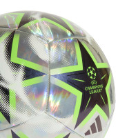 adidas UEFA Champions League Training Foil Voetbal Maat 5 2026-2027 Zilver Zwart Neongeel