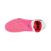 Nike Phantom 6 High Elite Crampons Vissés Chaussures de Foot (SG) Blanc Rose Vif Noir