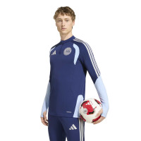 adidas Ajax Trainingstrui 1/4-Zip 2026-2027 Donkerblauw Lichtblauw