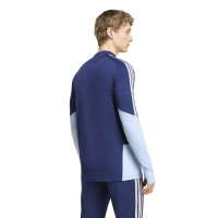adidas Ajax Trainingstrui 1/4-Zip 2026-2027 Donkerblauw Lichtblauw