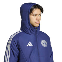 adidas Ajax Winterjas 2026-2027 Donkerblauw Lichtblauw