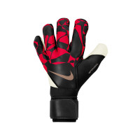 Nike Grip3 Gants de Gardien de But Noir Rouge Vif Doré