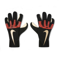 Nike Dynamic Fit Gants de Gardien de But Noir Rouge Vif Doré