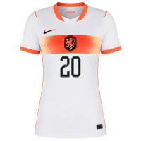 Chemise Nike Netherlands Koopmeiners 20 Away 2026-2028 pour femmes