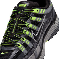Nike P-6000 Baskets Noir Gris Argenté Métallique Jaune Néon