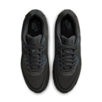 Nike Air Max 90 Premium Baskets Noir Anthracite Bleu Foncé Jaune