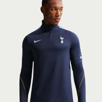 Haut d'entraînement Nike Tottenham Hotspur Strike 1/4-Zip 2026-2027 bleu foncé bleu clair blanc