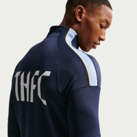 Haut d'entraînement Nike Tottenham Hotspur Strike 1/4-Zip 2026-2027 bleu foncé bleu clair blanc