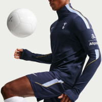 Haut d'entraînement Nike Tottenham Hotspur Strike 1/4-Zip 2026-2027 bleu foncé bleu clair blanc