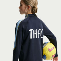 Nike Tottenham Hotspur Strike Trainingstrui 1/4-Zip 2026-2027 Kids Donkerblauw Geel Lichtblauw Wit
