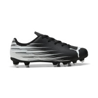 PUMA Attacanto II Gras / Kunstgras Voetbalschoenen (MG) Kids Zwart Wit