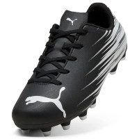PUMA Attacanto II Gras / Kunstgras Voetbalschoenen (MG) Kids Zwart Wit