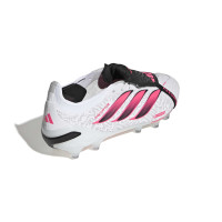 adidas Predator Elite FT Kunstgras Voetbalschoenen (AG) Wit Zwart Roze