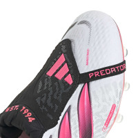 adidas Predator Elite FT Kunstgras Voetbalschoenen (AG) Wit Zwart Roze