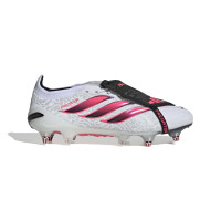 adidas Predator Elite FT Crampons Vissés Chaussures de Foot (SG) Blanc Noir Rose