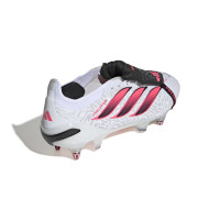 adidas Predator Elite FT Crampons Vissés Chaussures de Foot (SG) Blanc Noir Rose