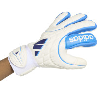 adidas Copa Match Fingersave Gants de Gardien de But Enfants Blanc Bleu Bleu Foncé