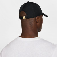 Casquette Nike Dri-FIT Club métallisée Swoosh noire dorée