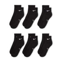 Nike Everyday Sokken Halfhoog 6-Pack Kids Zwart Wit