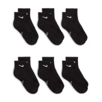 Nike Everyday Sokken Halfhoog 6-Pack Kids Zwart Wit