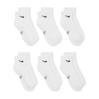 Nike Everyday Sokken Halfhoog 6-Pack Kids Wit Zwart