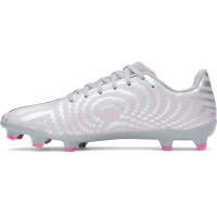 Under Armour Shadow Select 4 Gazon Naturel Chaussures de Foot (FG) Gris Noir Rose