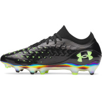Under Armour Magnetico Elite 6 RCS Gras Voetbalschoenen (FG) Zwart Metallic Black Neongroen